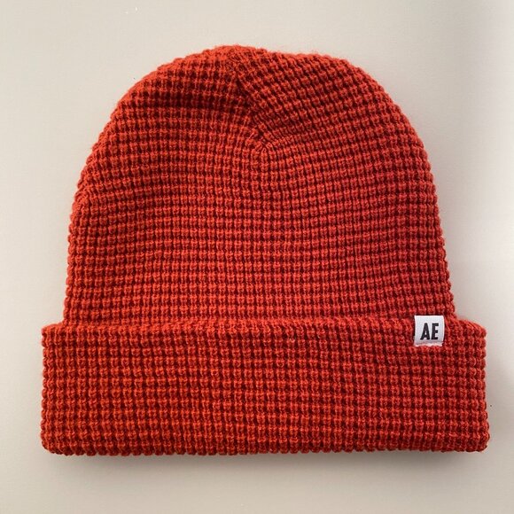 American Eagle Men's Waffle Knit Beanie Hat - Picture 1 of 7